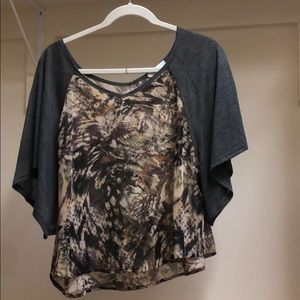 T shirt with 2 different fabrics!